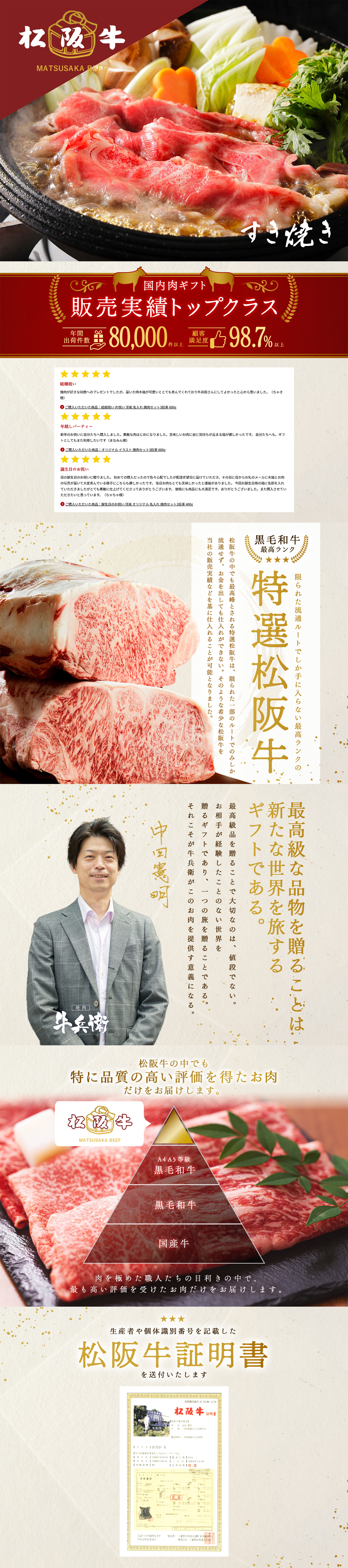 ベストセラー獲得ショップが贈る至極の黒毛和牛ギフト