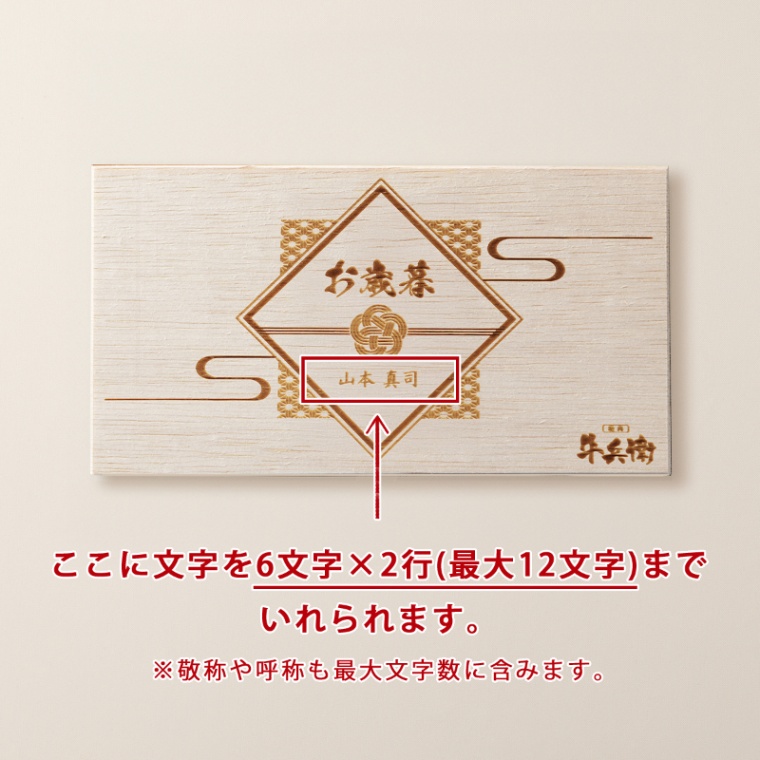 お歳暮 名入れ お肉のカタログギフト萬