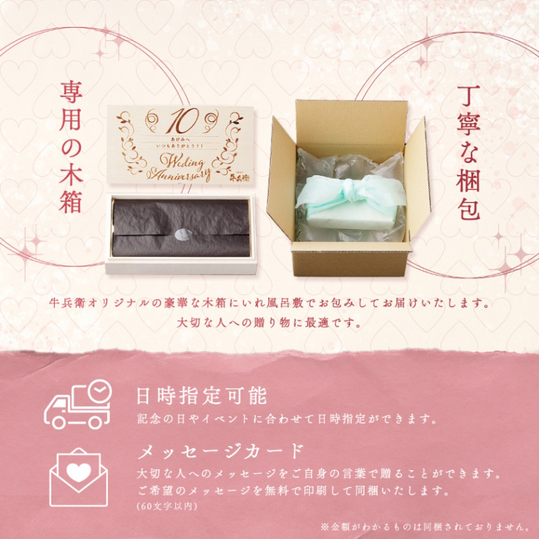 結婚記念日 オリジナル ハート型ひと口ステーキ 約104g(約13g×8個)